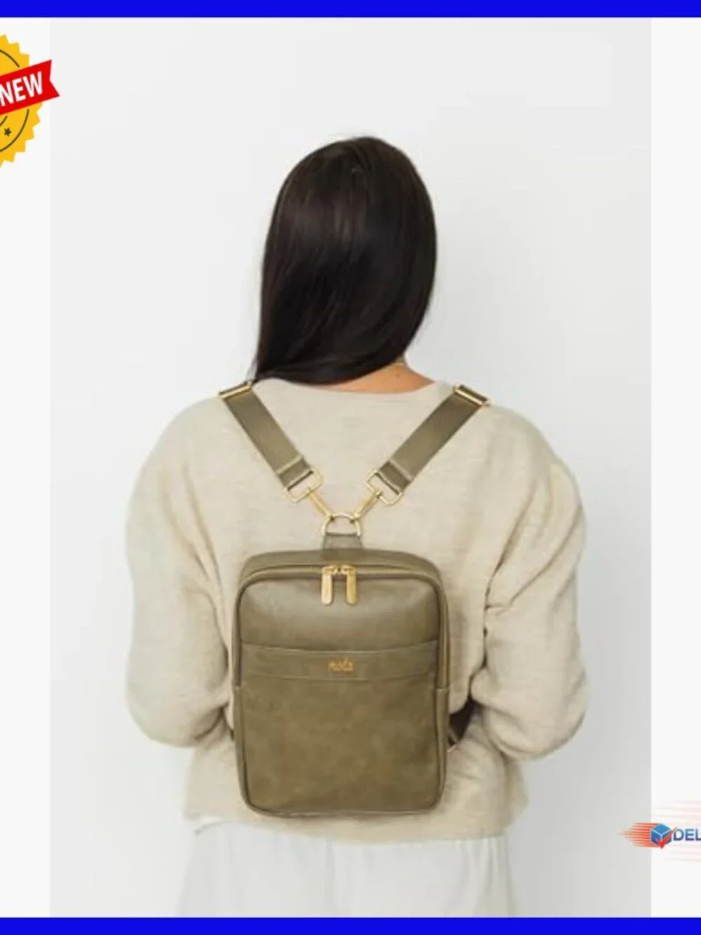 Convertible Diaper Backpack with Organized Storage, Adjustable Straps
